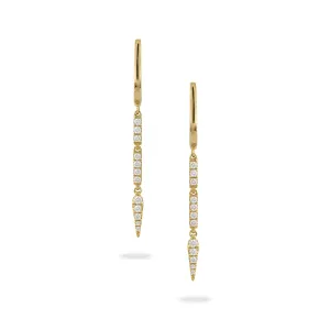 0.24ctw Diamond Drop Earrings