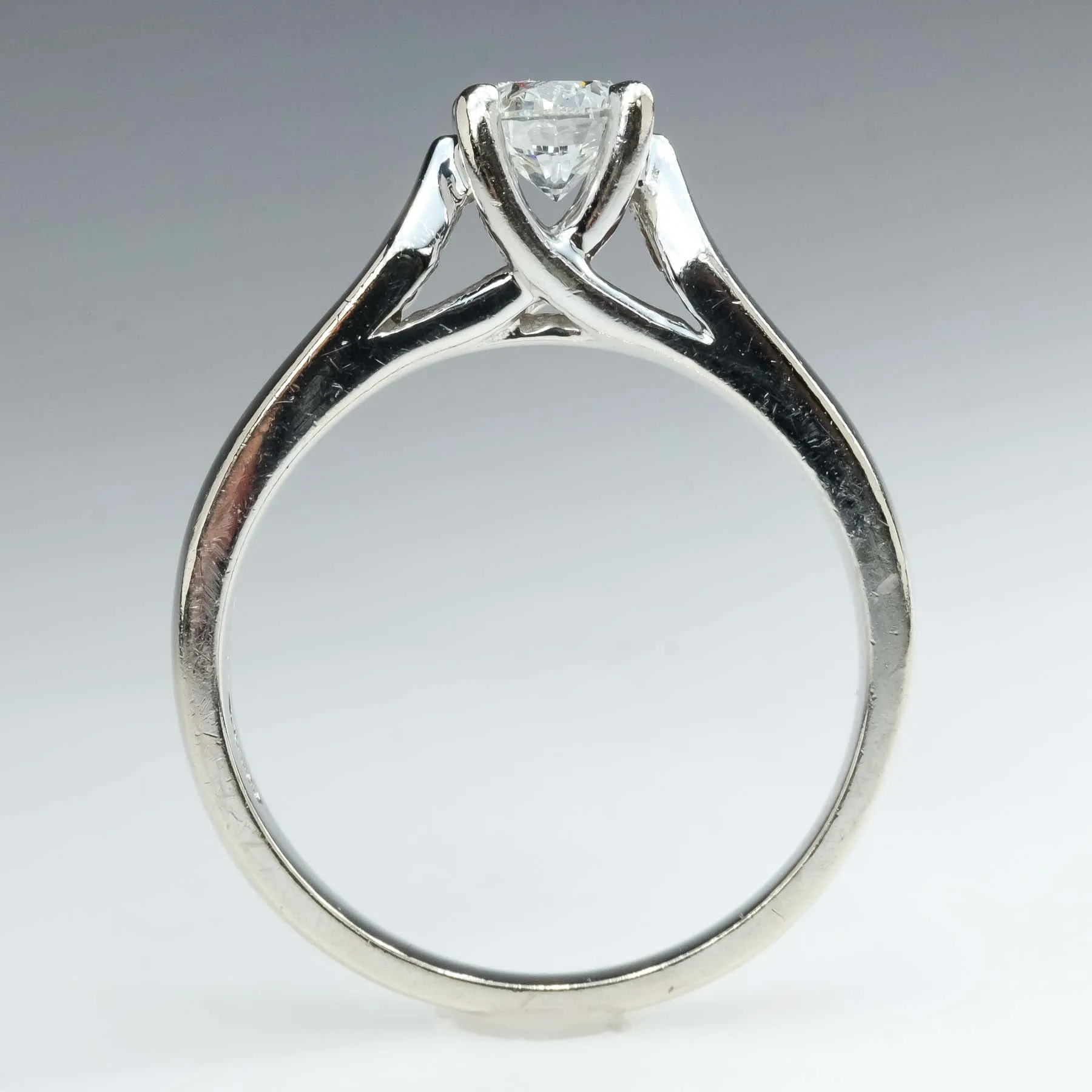 0.50ct Round Diamond Solitaire Engagement Ring in 14K White Gold