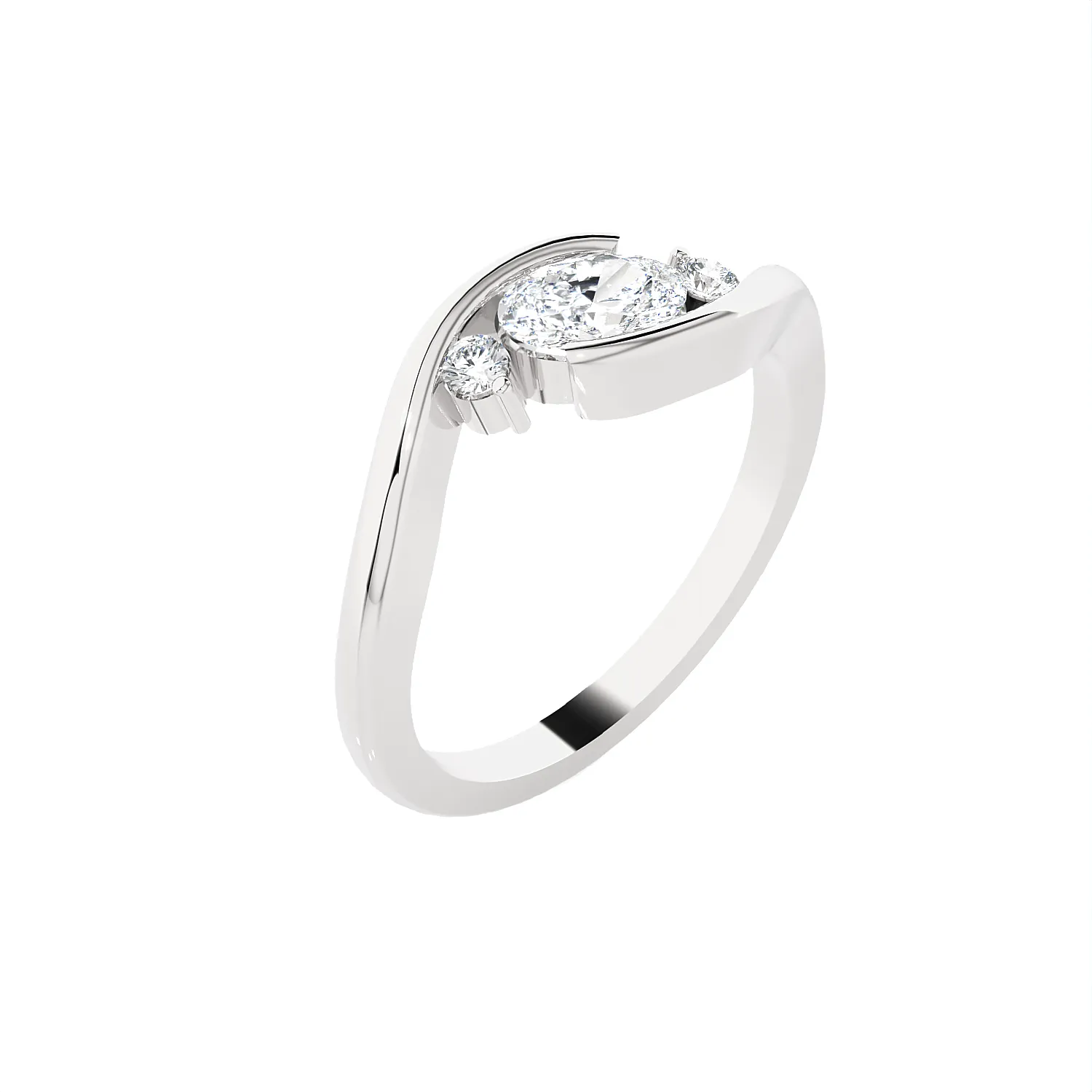 1/2 ctw Round Lab Grown Diamond Ring