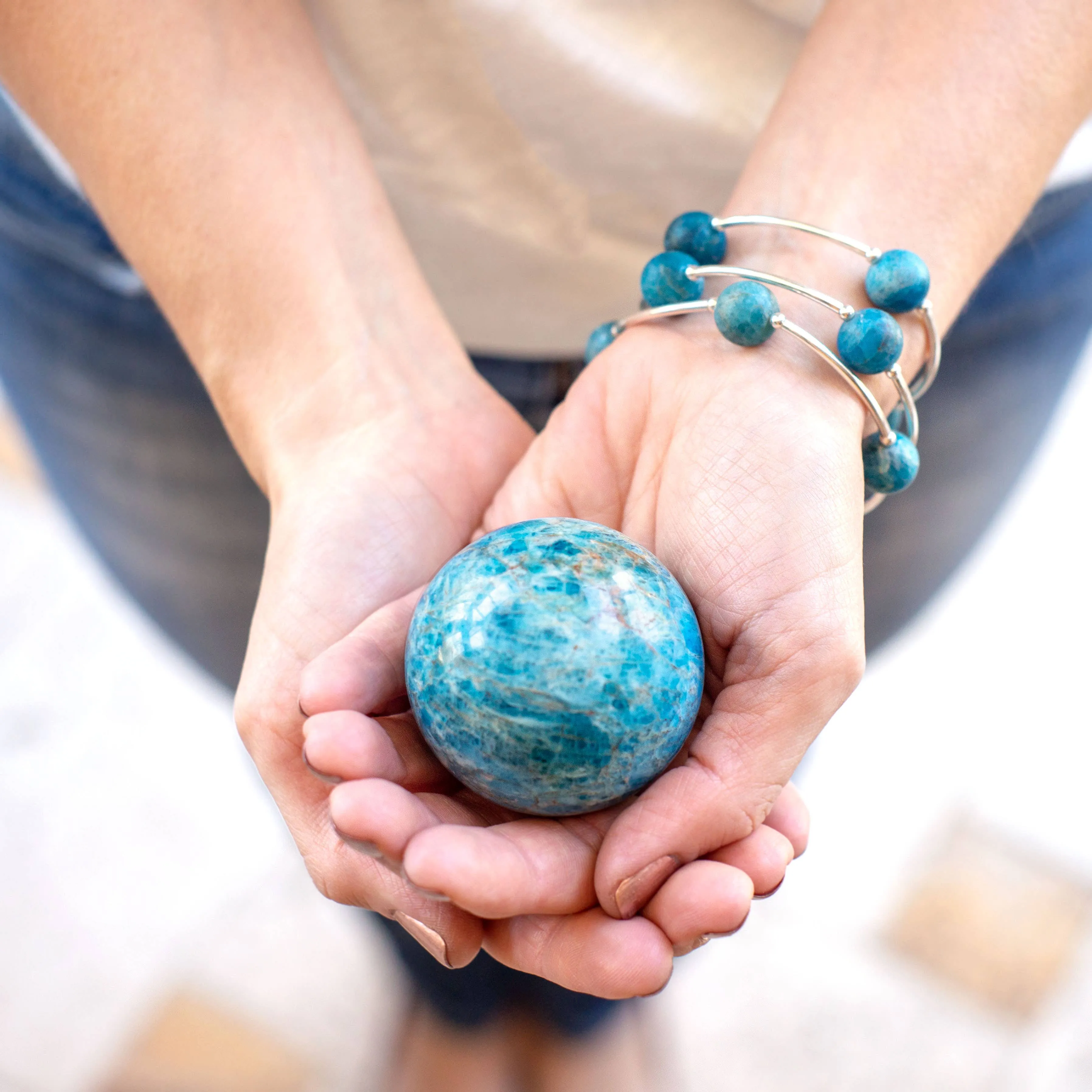 12mm Apatite Blessing Bracelet: S