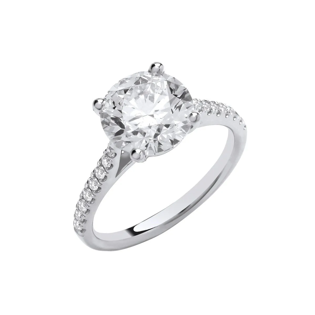 18ct White Gold 2.17ct Lab Grown Diamond Engagement Ring