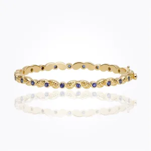 18K Arcadia Bracelet with blue sapphire