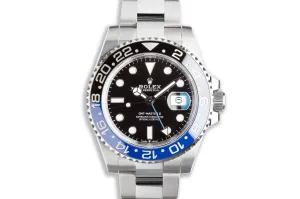 2021 Rolex Unworn GMT-Master II 126710BLNR "Batman" with Box & Card