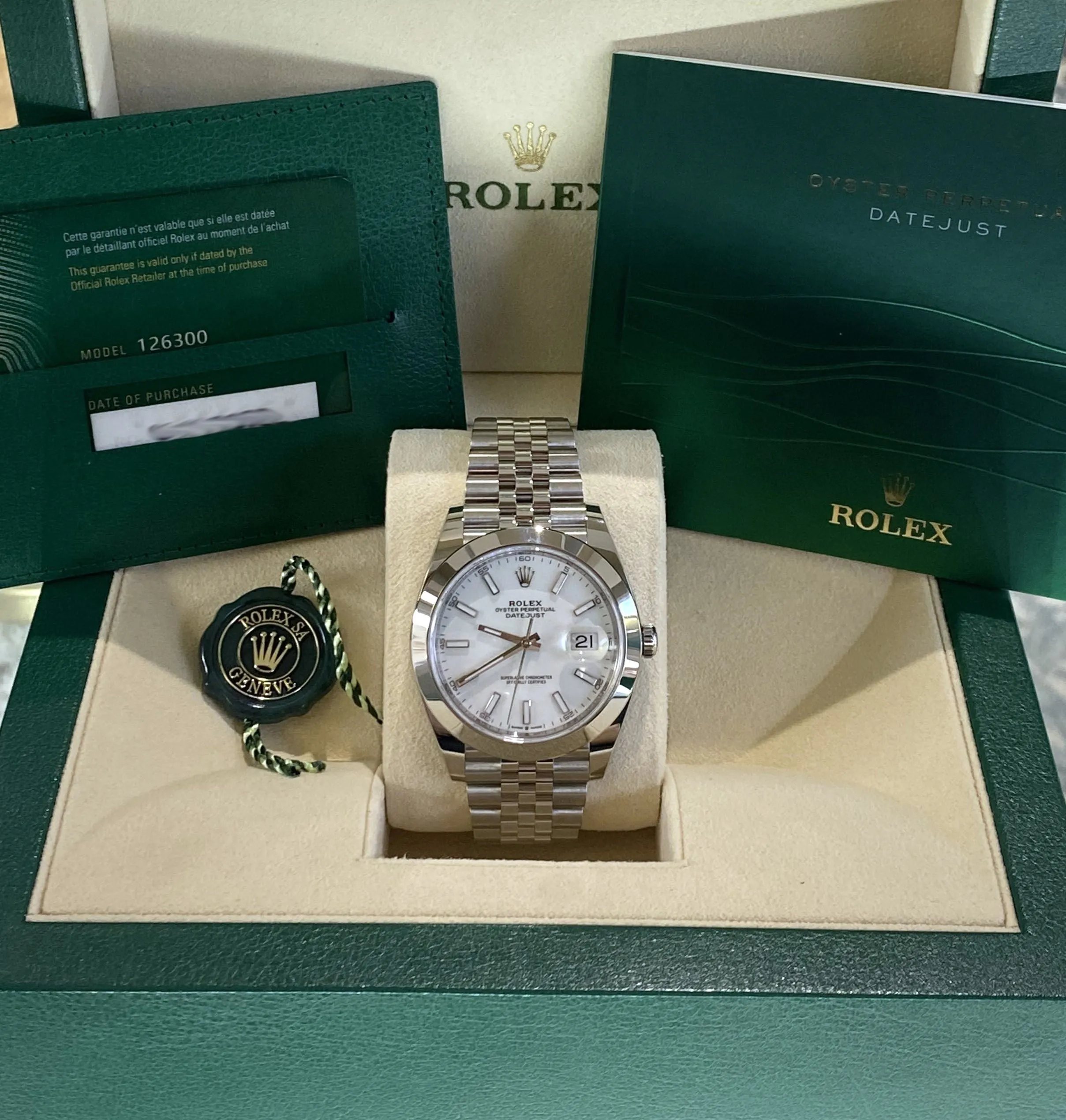 2022 Rolex Datejust 41 126300