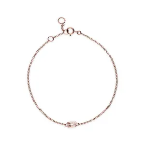 9 karat Rose Gold Morganit 7zoll Armband