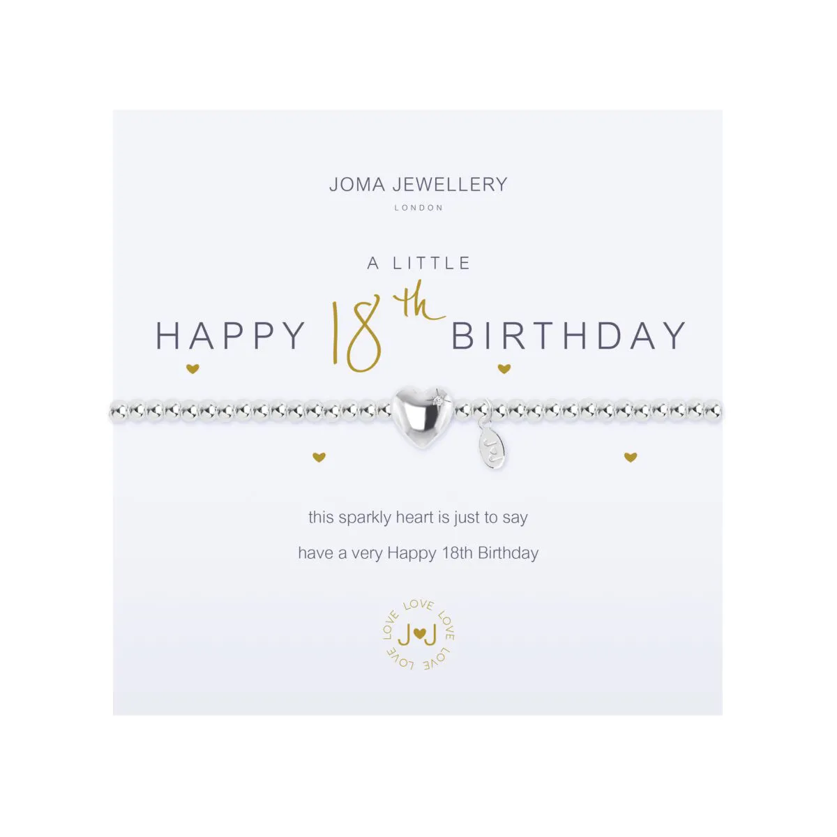 A Little 'Happy 18th Birthday' Bracelet | Silver Plated