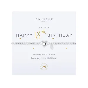 A Little 'Happy 18th Birthday' Bracelet | Silver Plated