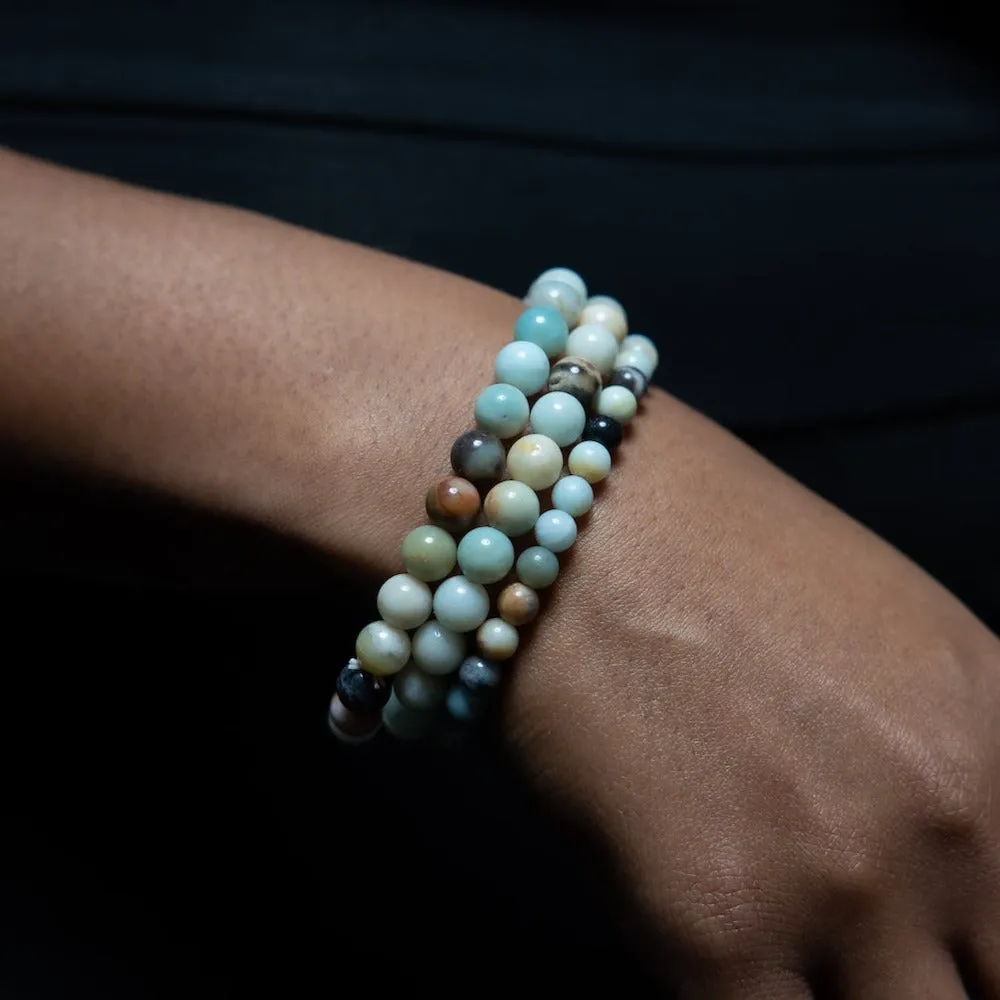 Amazonite Matte Natural Gemstone Bracelet