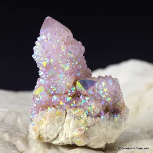 Angel Aura Druzy Spirit Quartz Isis Crystal Cluster AAQC-11