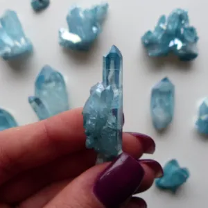 Arkansas Aqua Aura Quartz Point (#4)