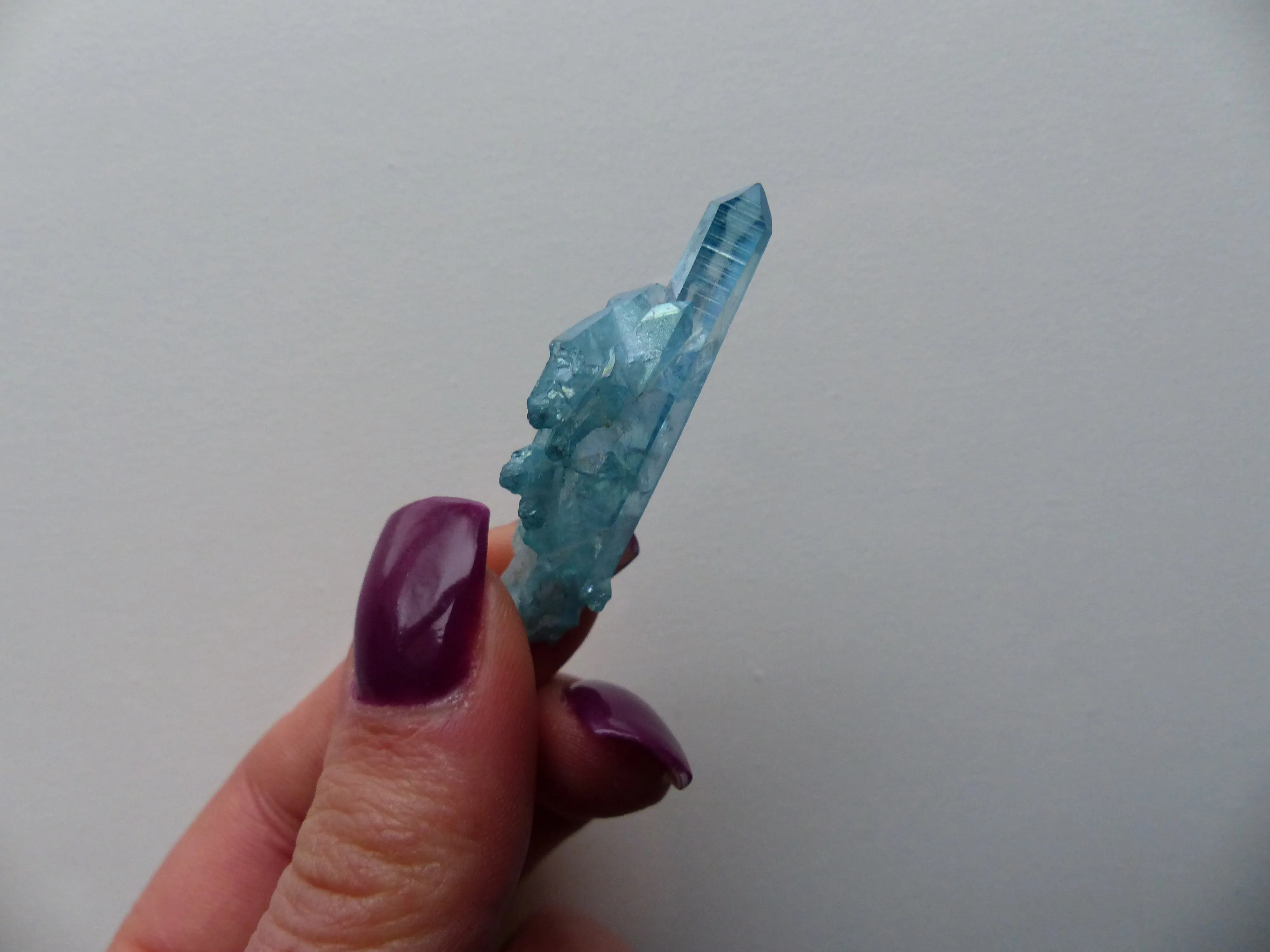 Arkansas Aqua Aura Quartz Point (#4)