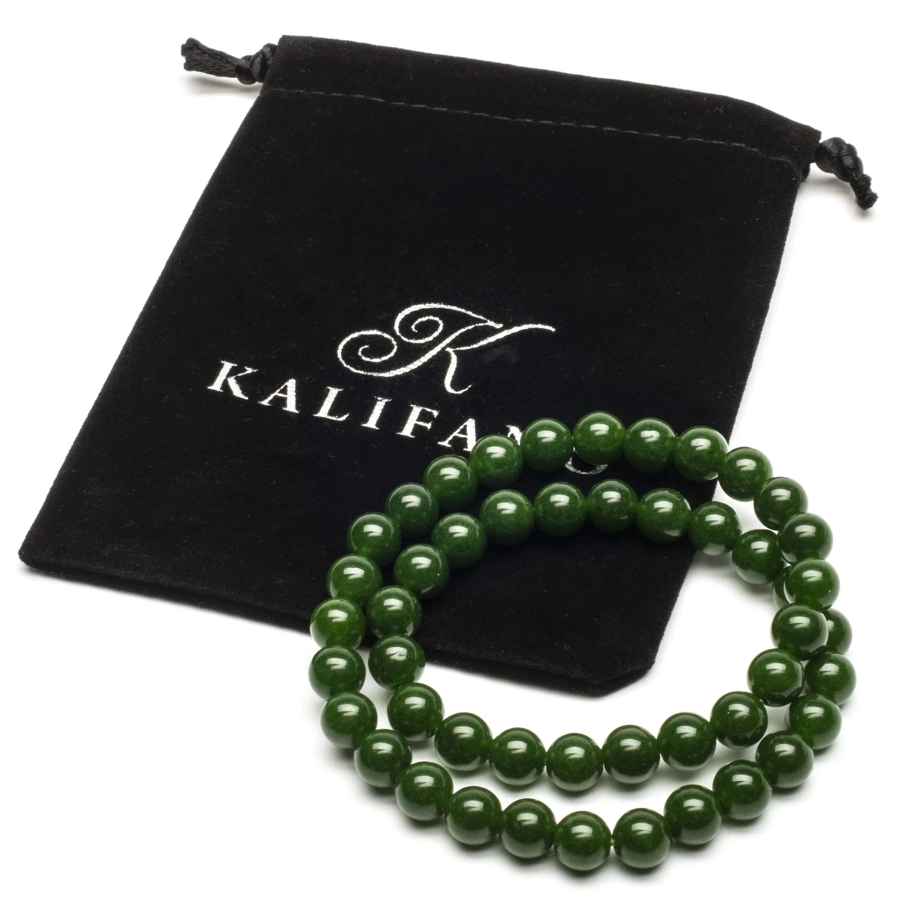 Aventurine  8mm Beads Double Wrap Elastic Gemstone Bracelet