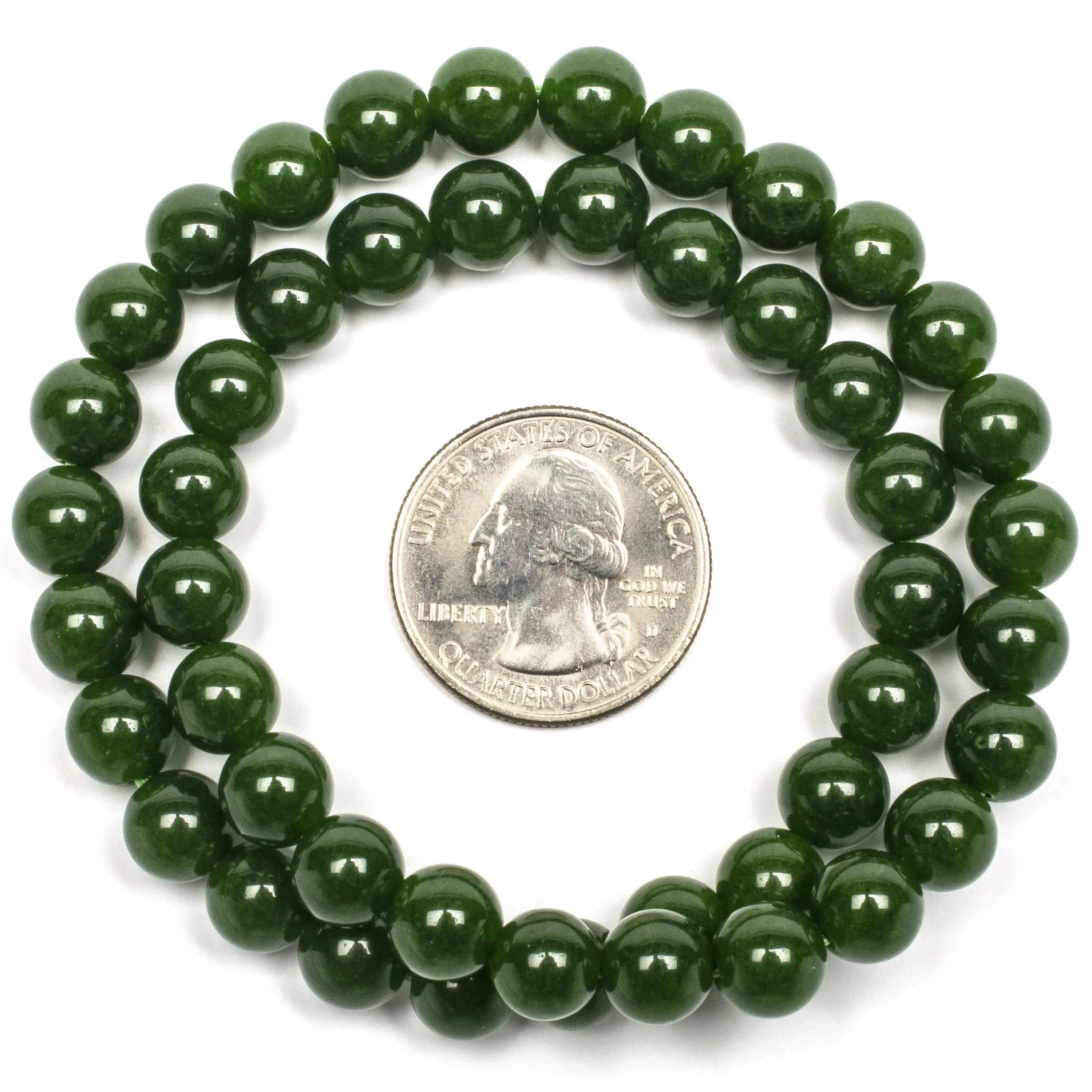 Aventurine  8mm Beads Double Wrap Elastic Gemstone Bracelet