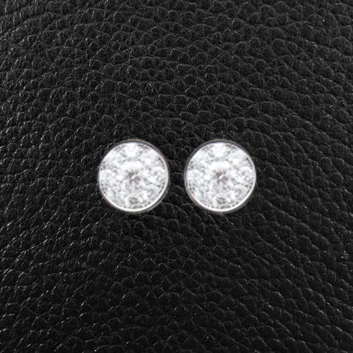 Bezel set Multi-Diamond Earrings