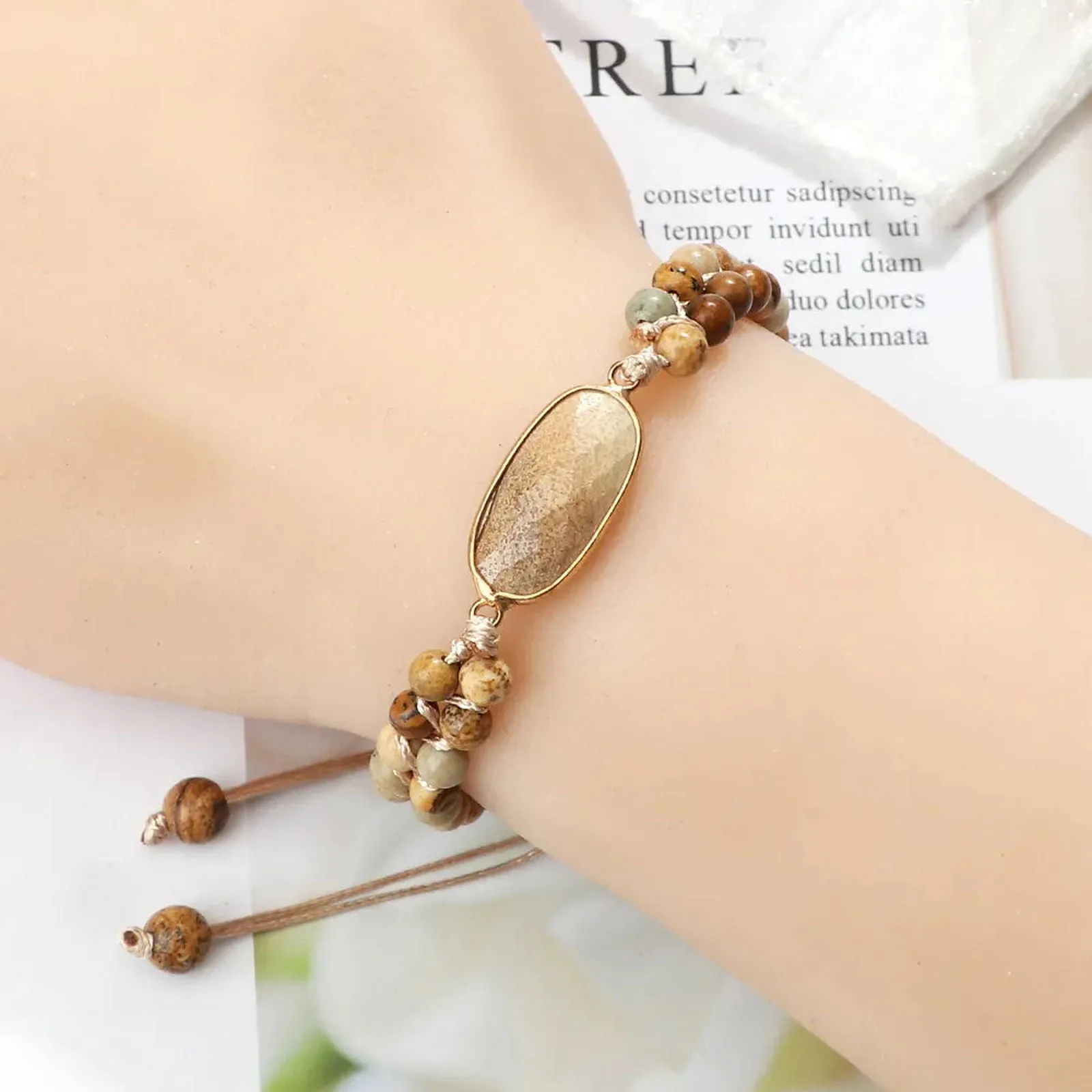 Brown Jasper Wrap Bracelets Collection