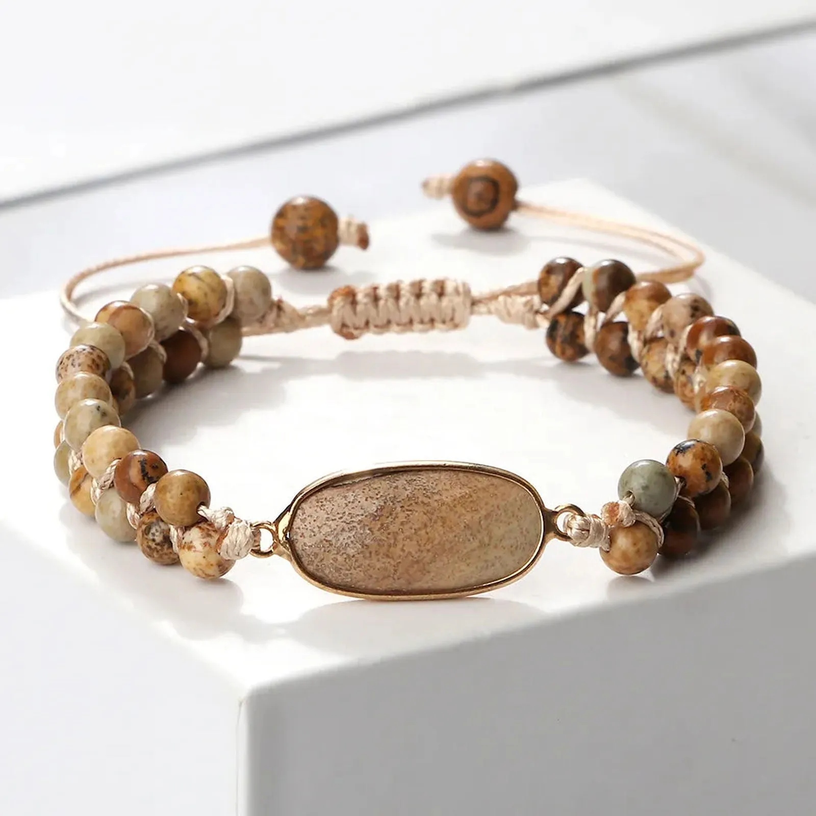 Brown Jasper Wrap Bracelets Collection