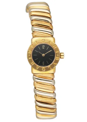 Bvlgari Tubogas BB19 2T 18K Yellow & White Gold Ladies Watch