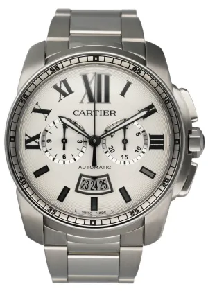 Cartier Calibre 3578 Chronograph Stainless Steel Men's Watch