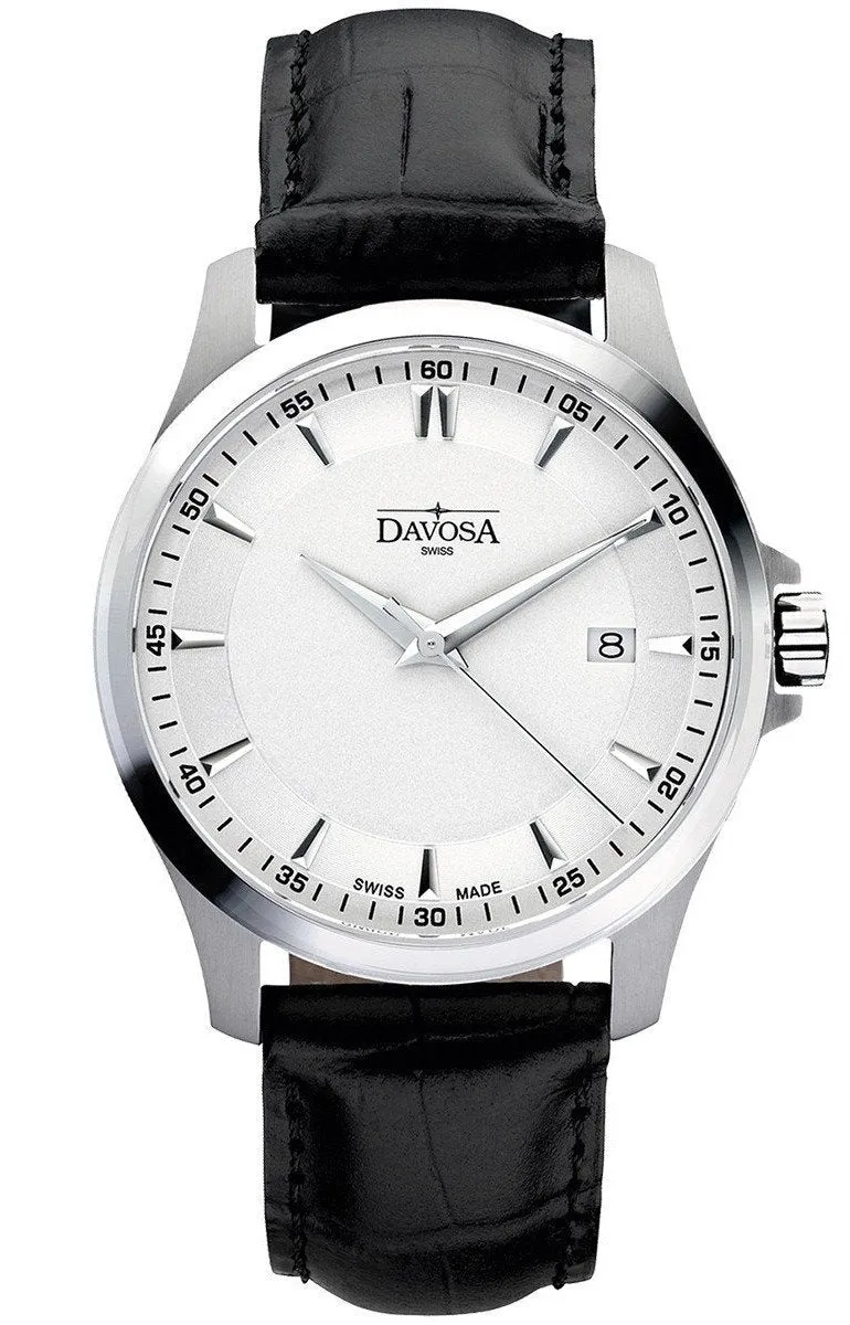 Classic Quartz Swiss-Made White Black Executive Watch 16246615