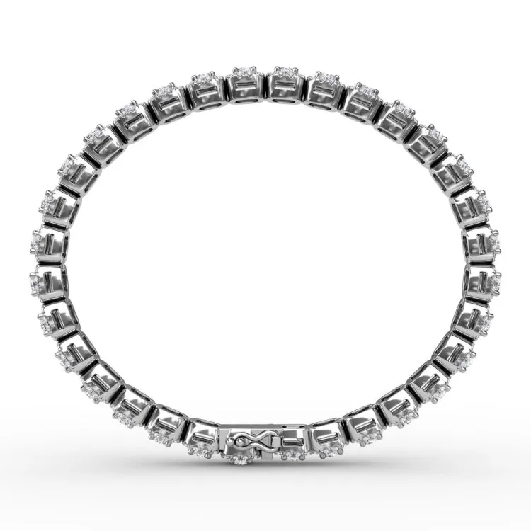 Cushion Cut Diamond Bracelet