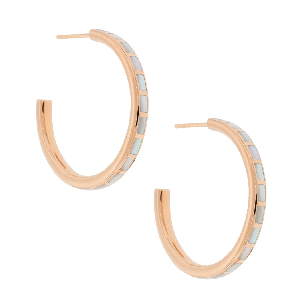 Dash Hoop Gemstone 18K Gold Vermeil Sterling Silver Earrings | Jan Leslie