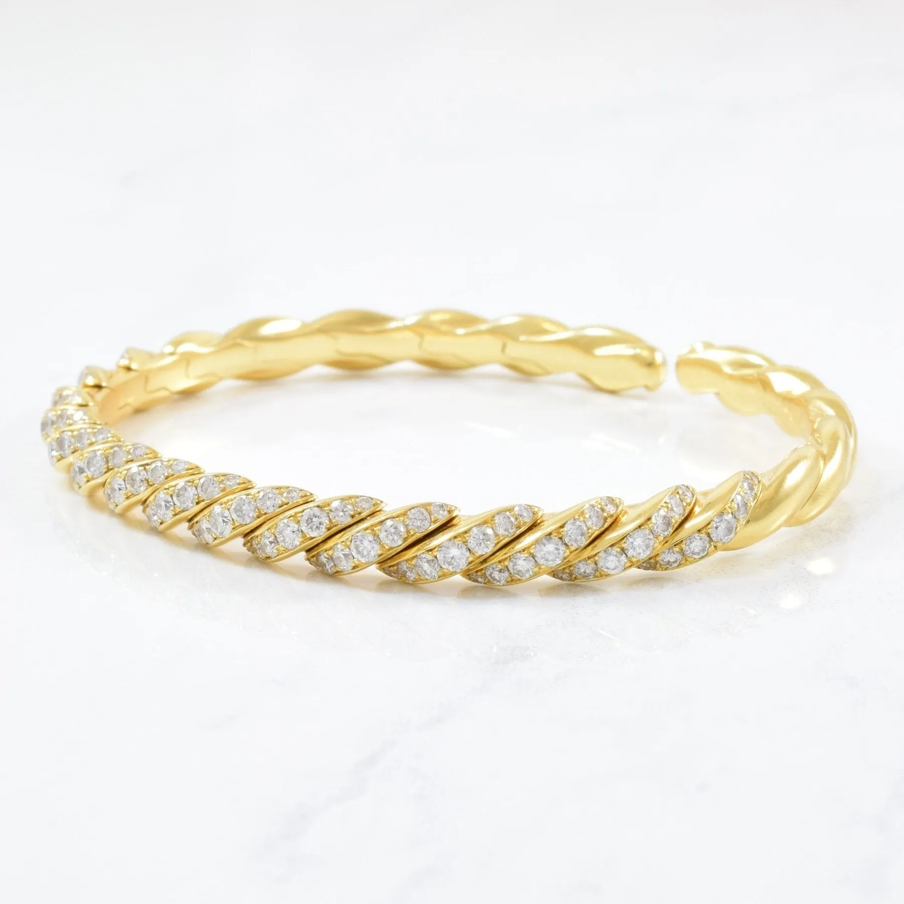 'David Yurman' Pave Flex Diamond Bracelet | 6" |