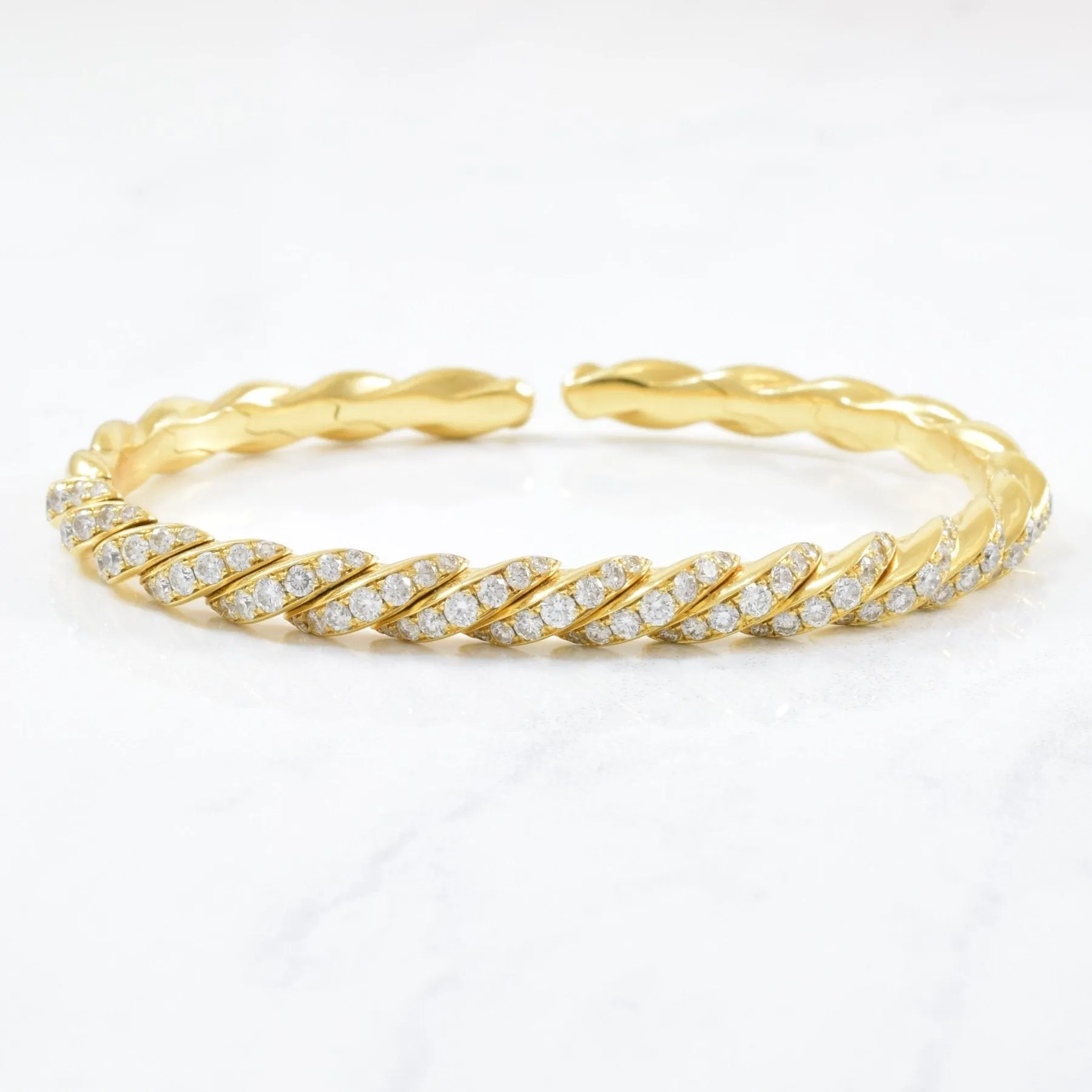 'David Yurman' Pave Flex Diamond Bracelet | 6" |