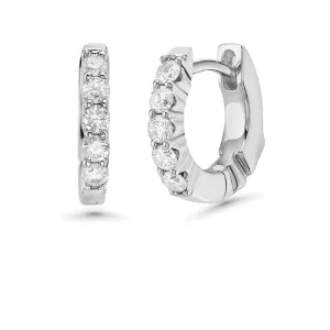 Diamond Huggies Hoop Earrings (0.35 ct.) in 14K Gold