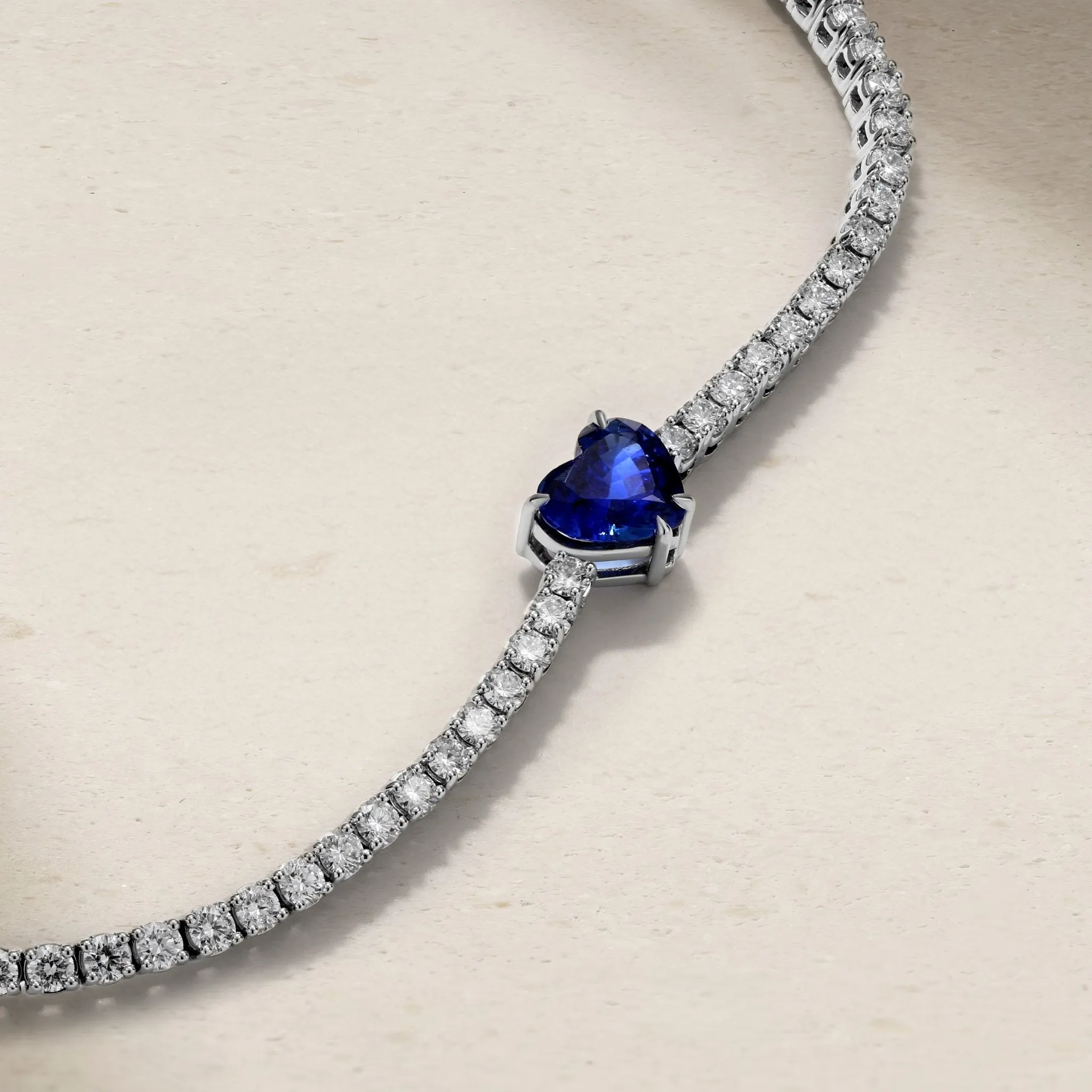 Dilara Sapphire and Diamond Tennis Bracelet