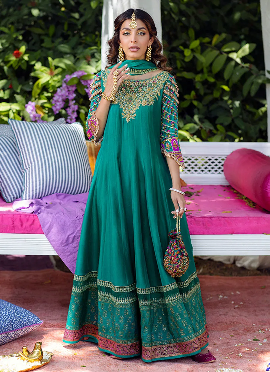 Eira Emerald Kalidaar and dupatta