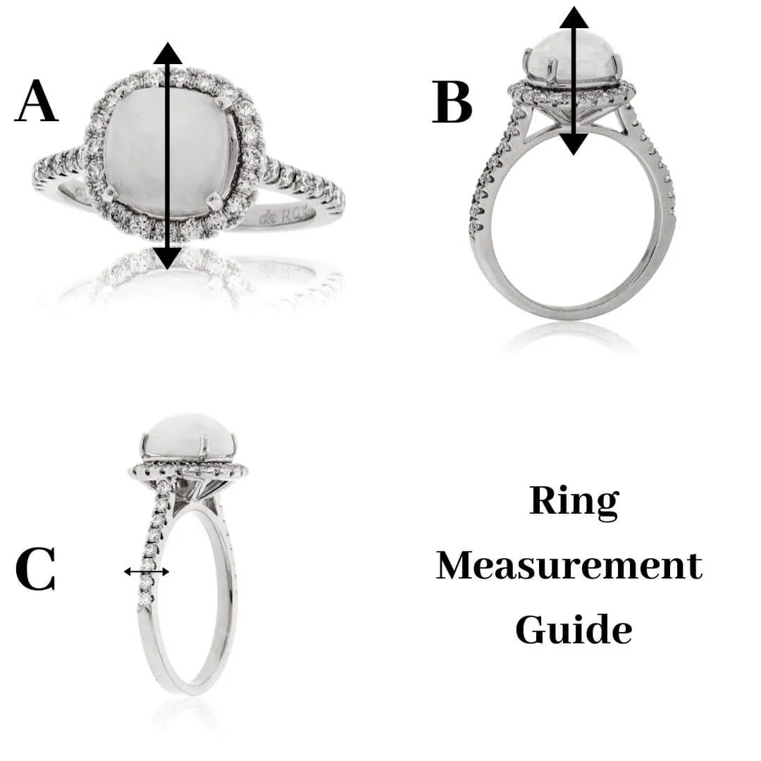 Emerald-Cut Diamond and Diamond Accented Ring