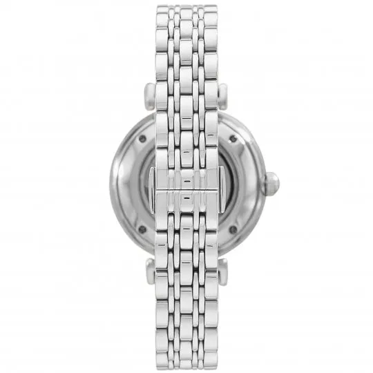 Emporio Armani - Automatic Crystal Silver Dial Ladies Watch AR60022