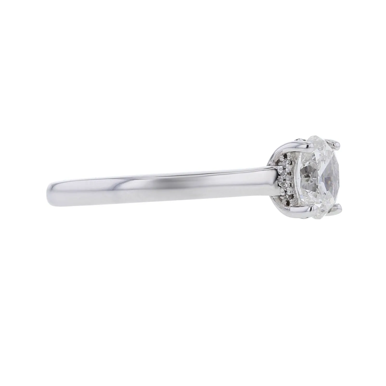 Esme Oval Hidden Halo Ready for Love Diamond Engagement Ring 3/4ct