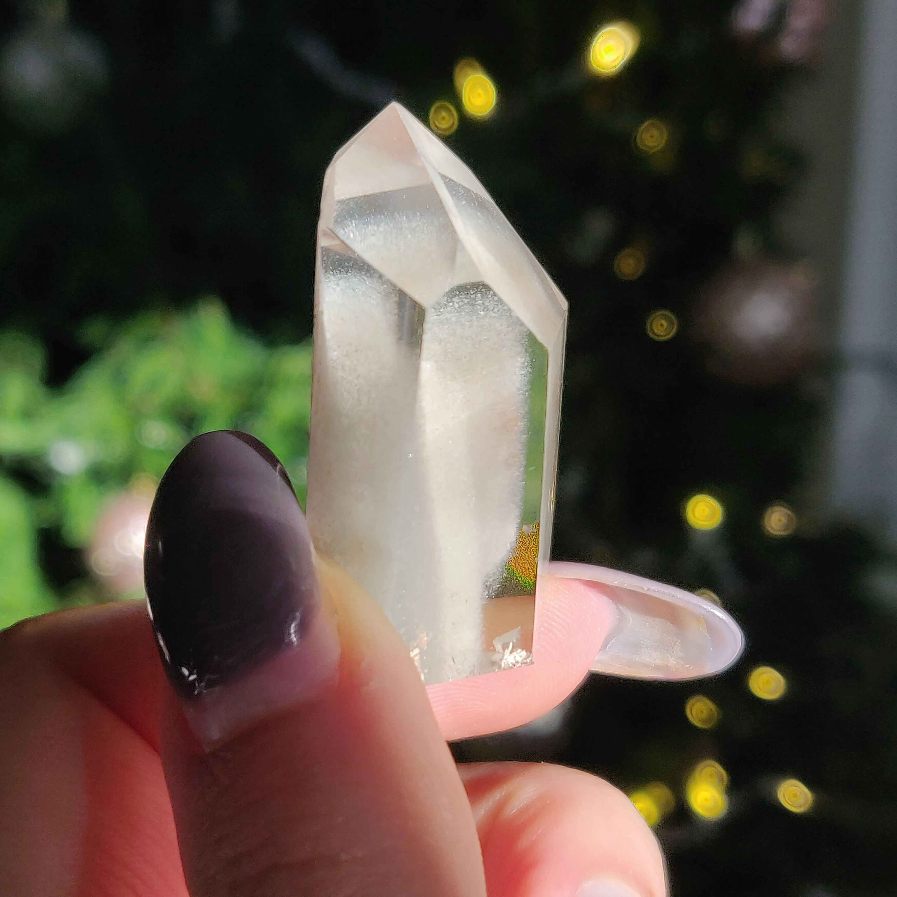 Garden Quartz Point, Lodolite Point (#9)