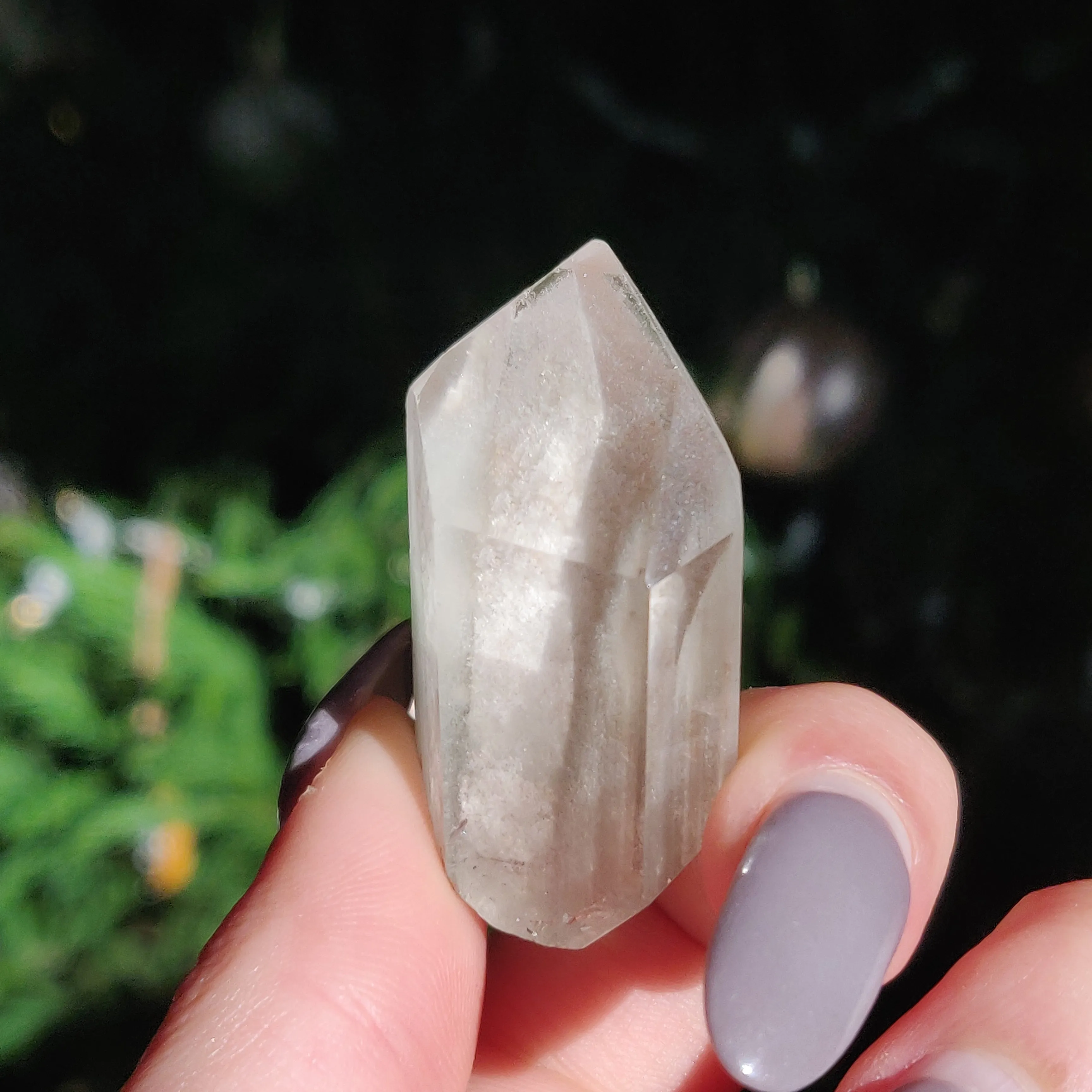 Garden Quartz Point, Lodolite Point (#9)