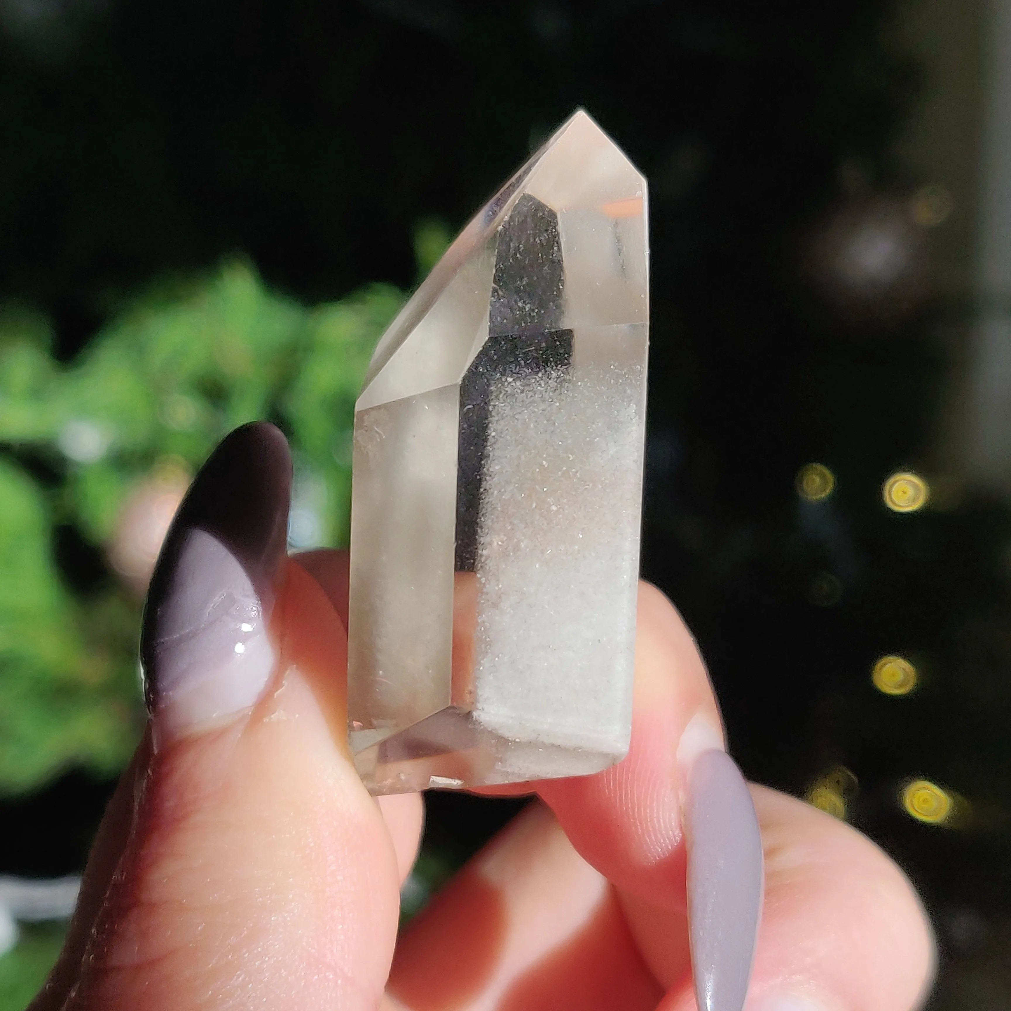 Garden Quartz Point, Lodolite Point (#9)