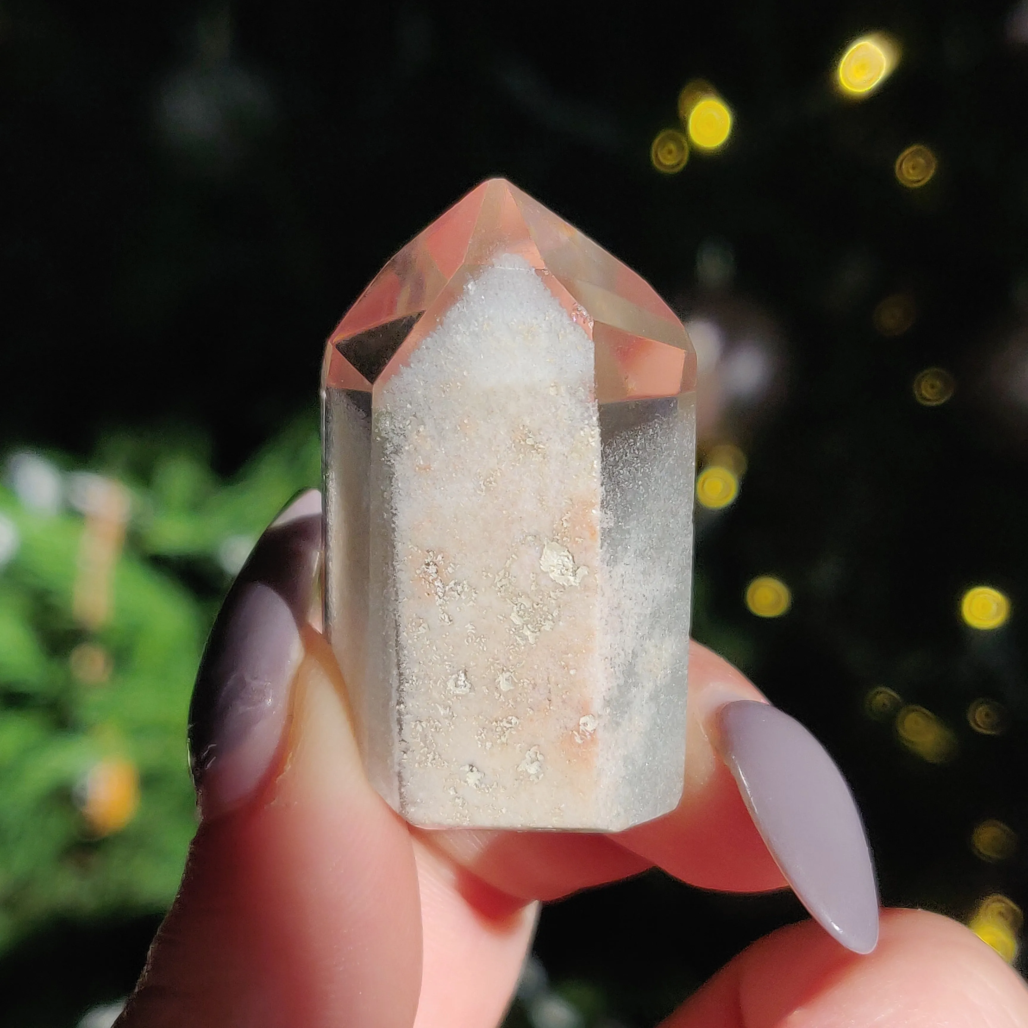 Garden Quartz Point, Lodolite Point (#9)