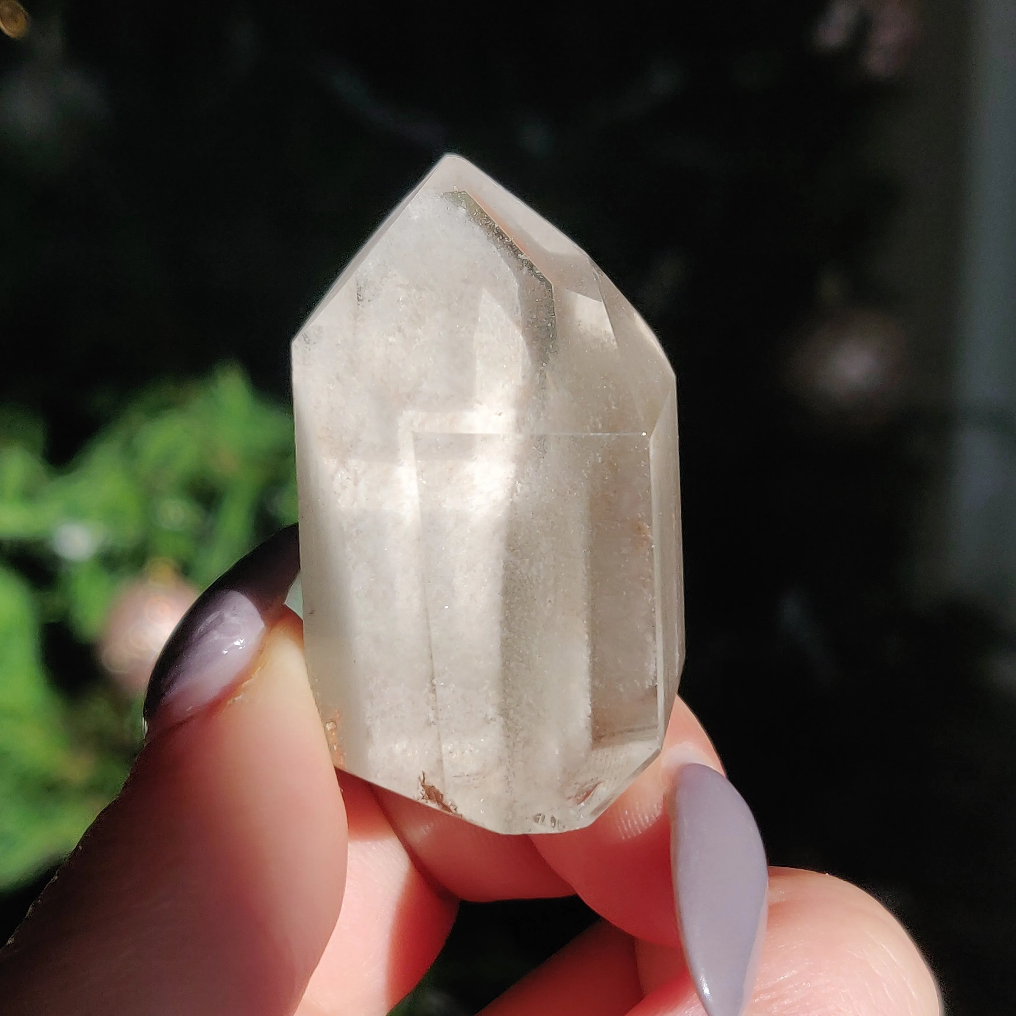 Garden Quartz Point, Lodolite Point (#9)