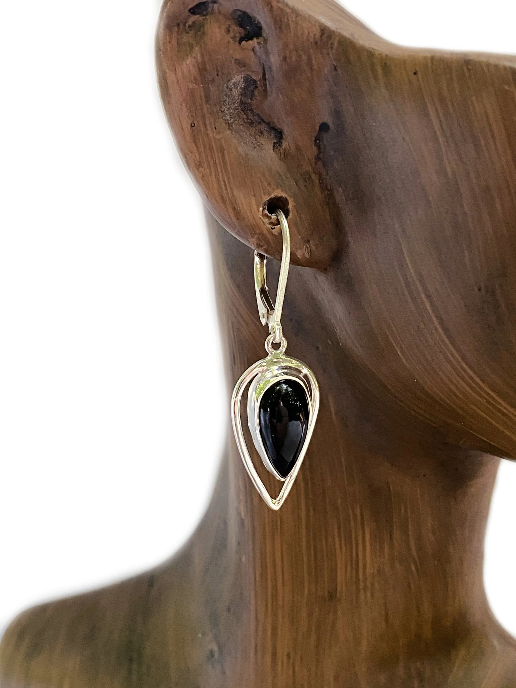 Gemstone Teardrop Point Dangles