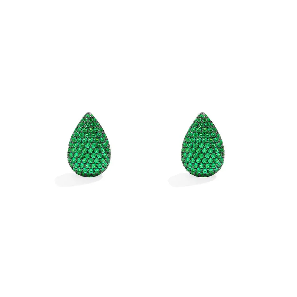 Green Drop Earrings