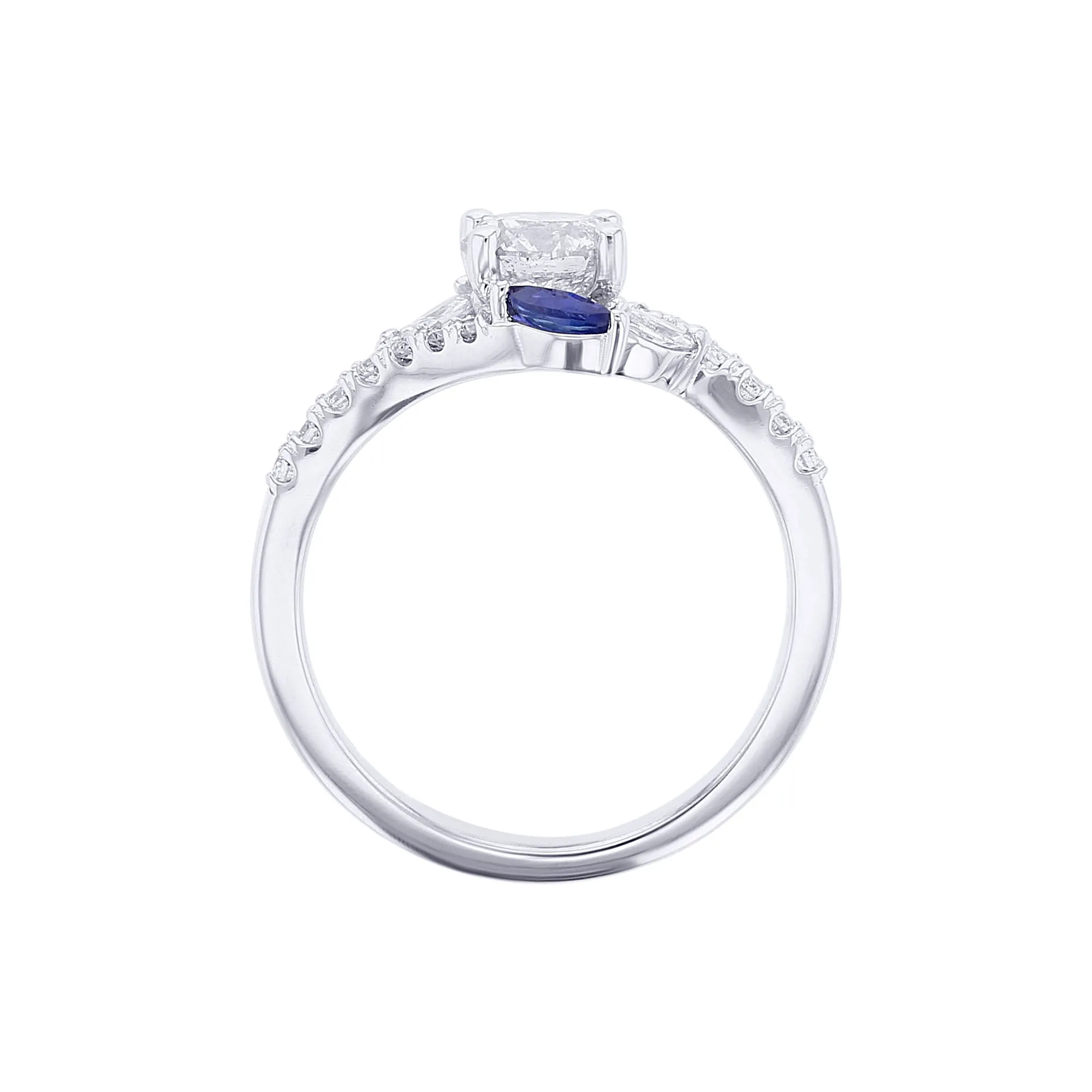 Jacqueline Ready for Love Sapphire and Diamond Engagement Ring