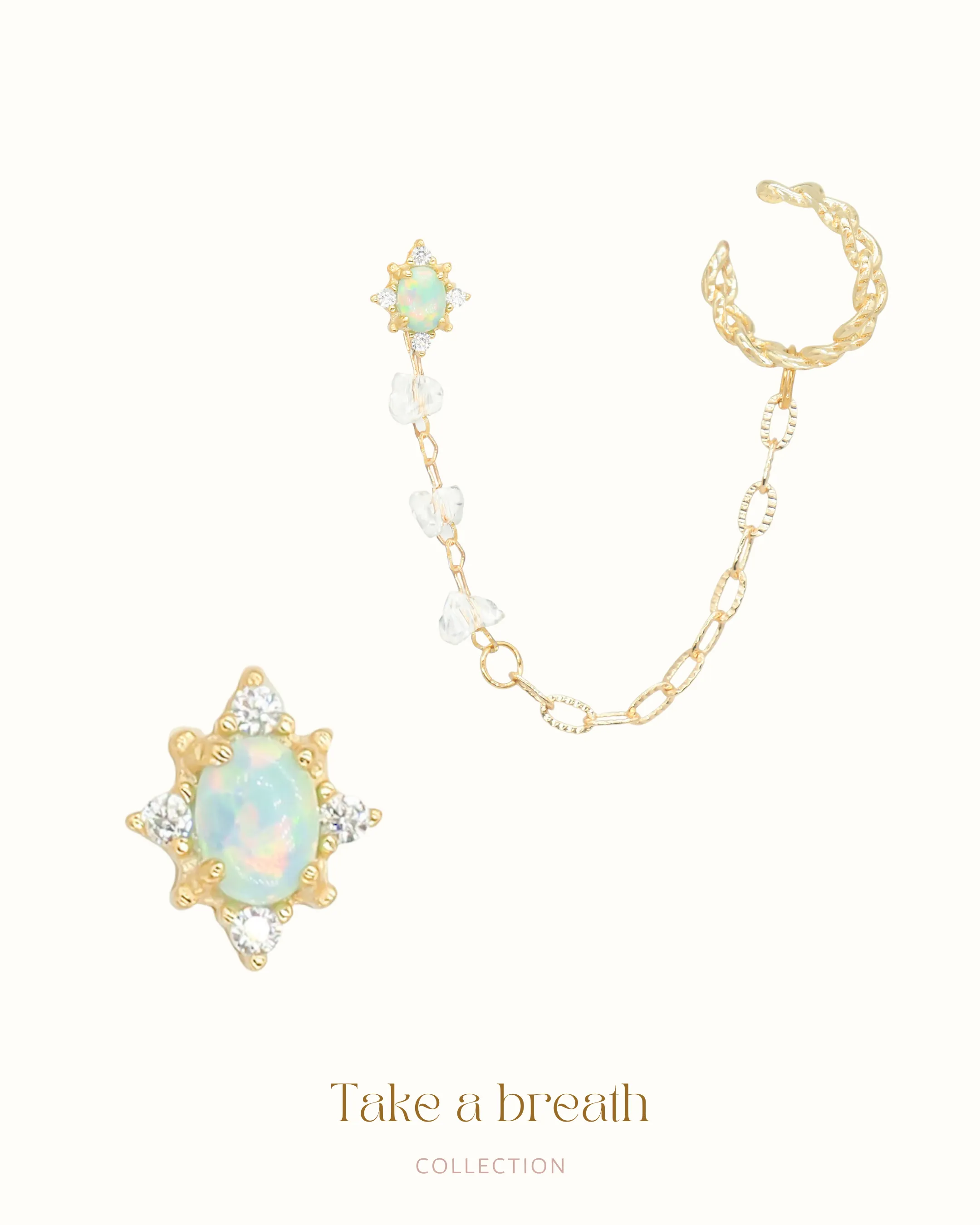 Je T’aime - Opal 3-way Earrings