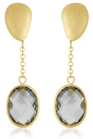 Jeanne Smoky Quartz Drop Earrings