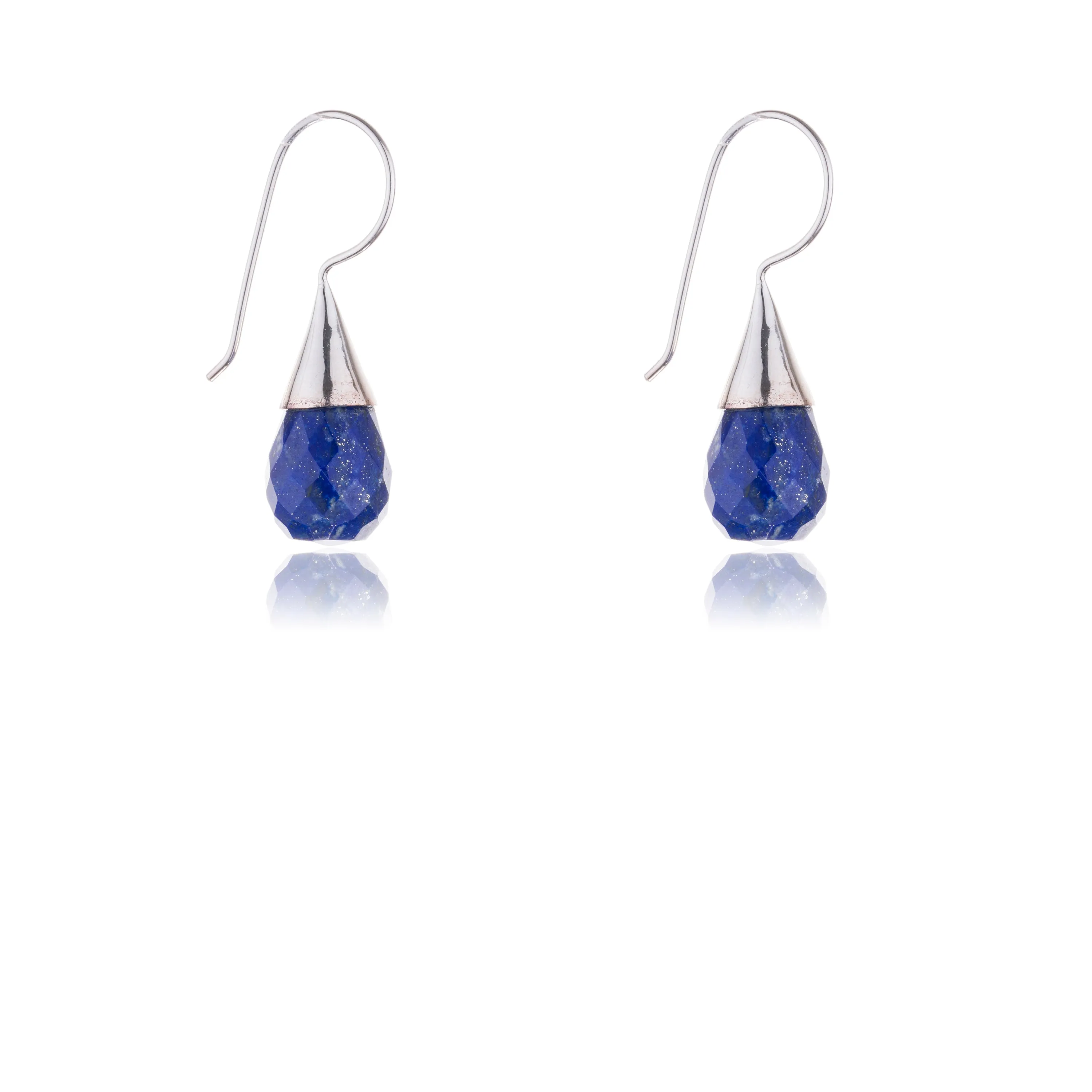 Kia Lapis Drop Earrings in Sterling Silver