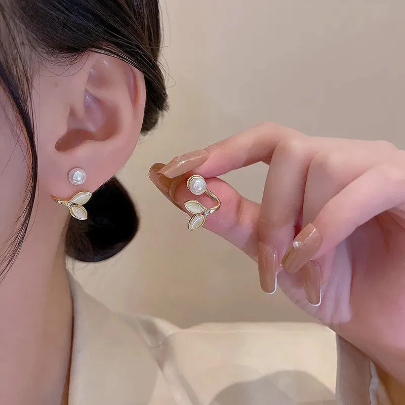 Korea New Fashion Trend Elegant Imitation Pearl Stud Delicate Opal Women's Party Wholesale 2024 Earring