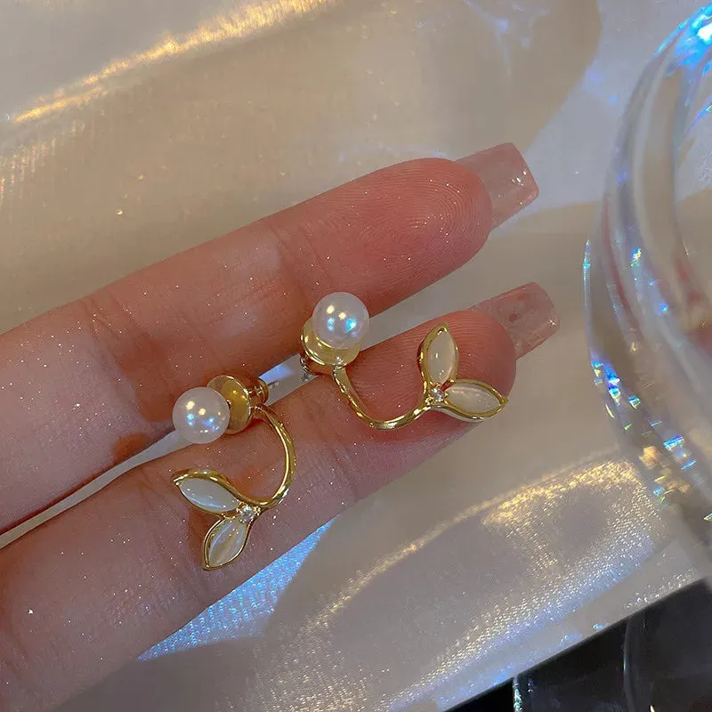 Korea New Fashion Trend Elegant Imitation Pearl Stud Delicate Opal Women's Party Wholesale 2024 Earring