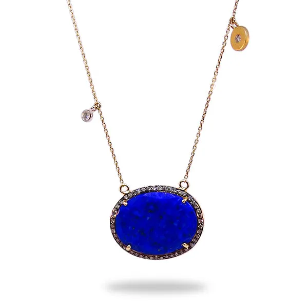 Lapis and Diamond Necklace