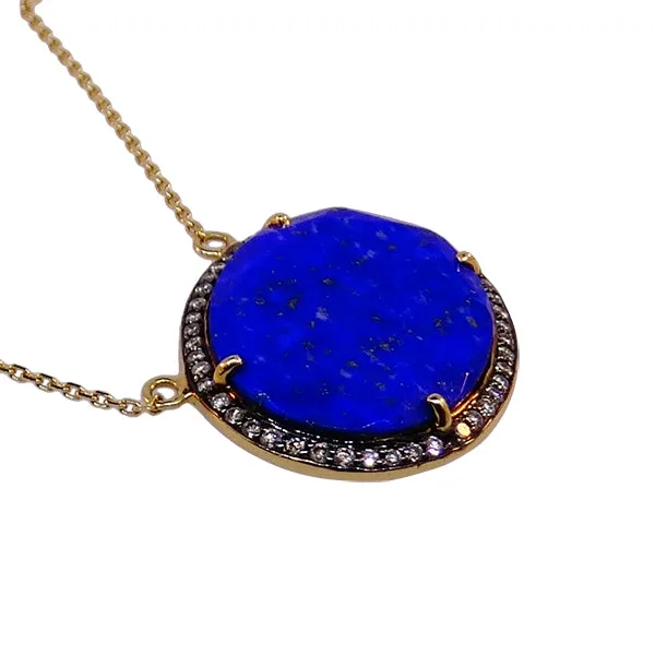 Lapis and Diamond Necklace