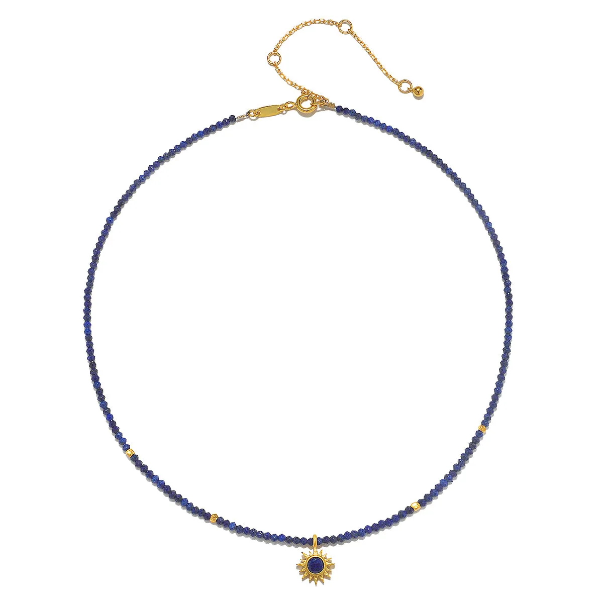 Light Seeker Lapis Starburst Choker Necklace