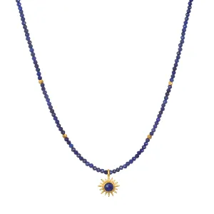 Light Seeker Lapis Starburst Choker Necklace